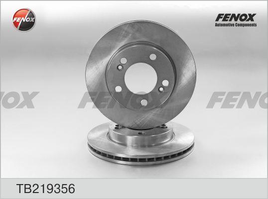 Fenox TB219356 Front brake disc ventilated TB219356: Buy near me in Poland at 2407.PL - Good price!