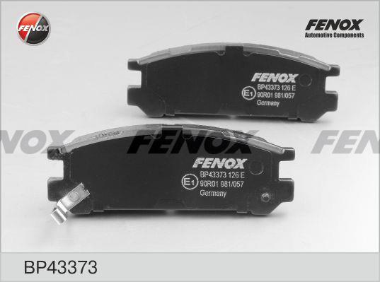 Fenox BP43373 Тормозные колодки дисковые, комплект BP43373: Отличная цена - Купить в Польше на 2407.PL!
