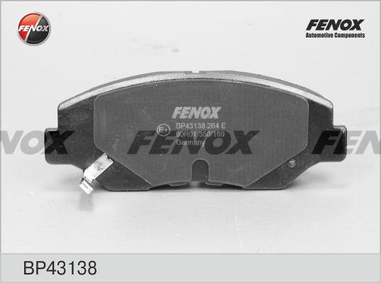 Fenox BP43138 Тормозные колодки дисковые, комплект BP43138: Отличная цена - Купить в Польше на 2407.PL!