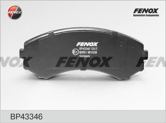 Fenox BP43346 Brake Pad Set, disc brake BP43346: Buy near me in Poland at 2407.PL - Good price!