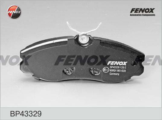 Fenox BP43329 Тормозные колодки дисковые, комплект BP43329: Отличная цена - Купить в Польше на 2407.PL!