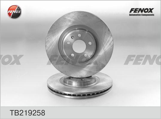 Fenox TB219258 Тормозной диск передний вентилируемый TB219258: Отличная цена - Купить в Польше на 2407.PL!