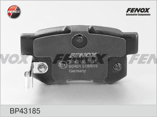 Fenox BP43185 Тормозные колодки дисковые, комплект BP43185: Отличная цена - Купить в Польше на 2407.PL!