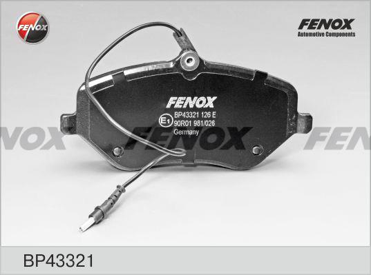 Fenox BP43321 Brake Pad Set, disc brake BP43321: Buy near me in Poland at 2407.PL - Good price!