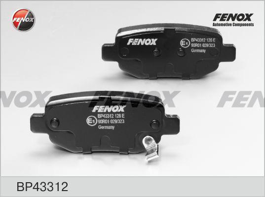 Fenox BP43312 Brake Pad Set, disc brake BP43312: Buy near me in Poland at 2407.PL - Good price!