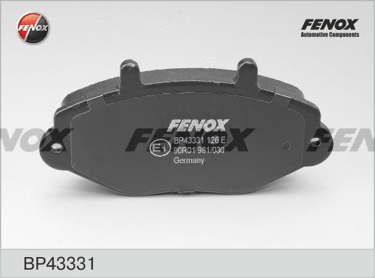 Fenox BP43331 Brake Pad Set, disc brake BP43331: Buy near me in Poland at 2407.PL - Good price!