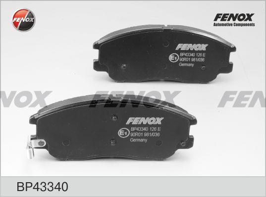 Fenox BP43340 Brake Pad Set, disc brake BP43340: Buy near me in Poland at 2407.PL - Good price!