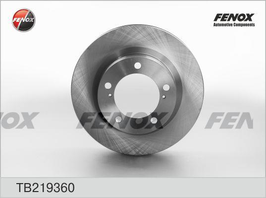 Fenox TB219360 Front brake disc ventilated TB219360: Buy near me in Poland at 2407.PL - Good price!