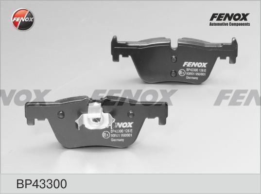 Fenox BP43300 Тормозные колодки дисковые, комплект BP43300: Отличная цена - Купить в Польше на 2407.PL!