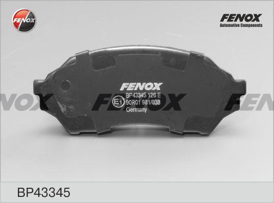 Fenox BP43345 Brake Pad Set, disc brake BP43345: Buy near me in Poland at 2407.PL - Good price!