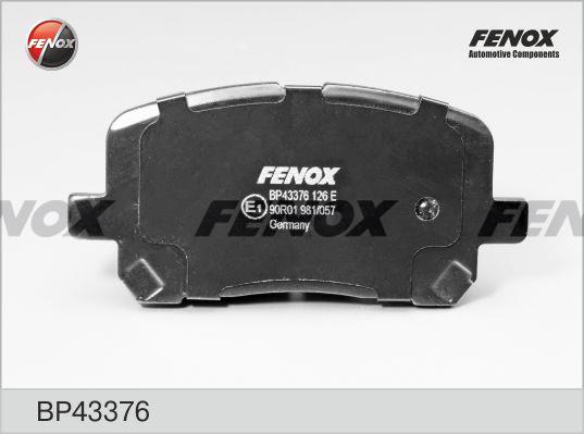 Fenox BP43376 Brake Pad Set, disc brake BP43376: Buy near me in Poland at 2407.PL - Good price!