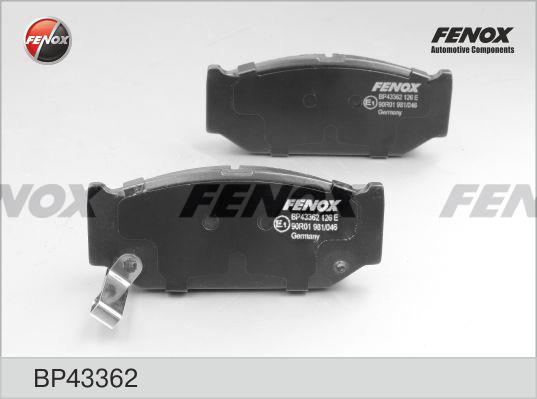 Fenox BP43362 Тормозные колодки дисковые, комплект BP43362: Отличная цена - Купить в Польше на 2407.PL!