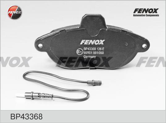 Fenox BP43368 Тормозные колодки дисковые, комплект BP43368: Отличная цена - Купить в Польше на 2407.PL!