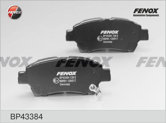 Fenox BP43384 Тормозные колодки дисковые, комплект BP43384: Отличная цена - Купить в Польше на 2407.PL!