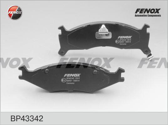 Fenox BP43342 Тормозные колодки дисковые, комплект BP43342: Отличная цена - Купить в Польше на 2407.PL!