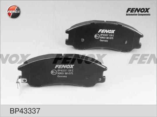 Fenox BP43337 Тормозные колодки дисковые, комплект BP43337: Отличная цена - Купить в Польше на 2407.PL!
