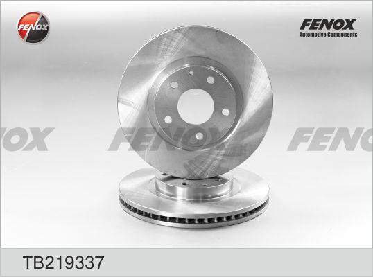 Fenox TB219337 Front brake disc ventilated TB219337: Buy near me in Poland at 2407.PL - Good price!