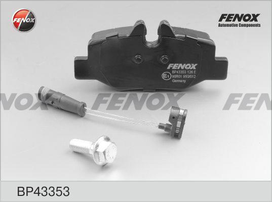 Fenox BP43353 Klocki hamulcowe, zestaw BP43353: Dobra cena w Polsce na 2407.PL - Kup Teraz!