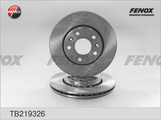 Fenox TB219326 Front brake disc ventilated TB219326: Buy near me in Poland at 2407.PL - Good price!