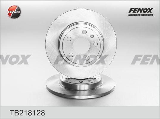 Fenox TB218128 Rear brake disc, non-ventilated TB218128: Buy near me in Poland at 2407.PL - Good price!