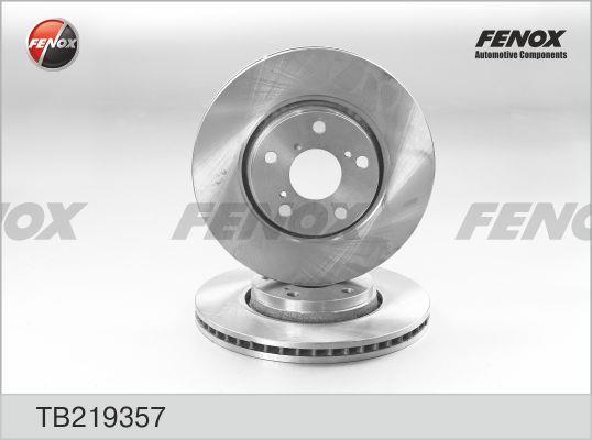 Fenox TB219357 Front brake disc ventilated TB219357: Buy near me in Poland at 2407.PL - Good price!