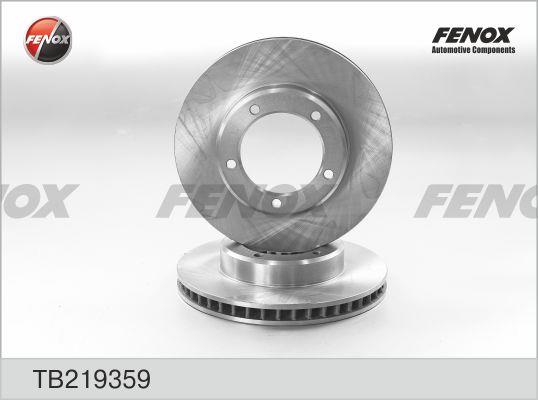 Fenox TB219359 Front brake disc ventilated TB219359: Buy near me in Poland at 2407.PL - Good price!