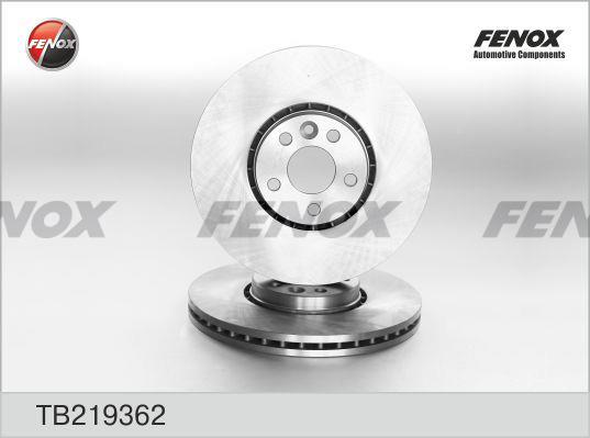 Fenox TB219362 Front brake disc ventilated TB219362: Buy near me at 2407.PL in Poland at an Affordable price!