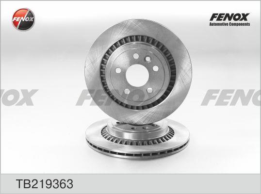 Fenox TB219363 Rear ventilated brake disc TB219363: Buy near me in Poland at 2407.PL - Good price!