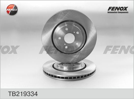 Fenox TB219334 Front brake disc ventilated TB219334: Buy near me in Poland at 2407.PL - Good price!