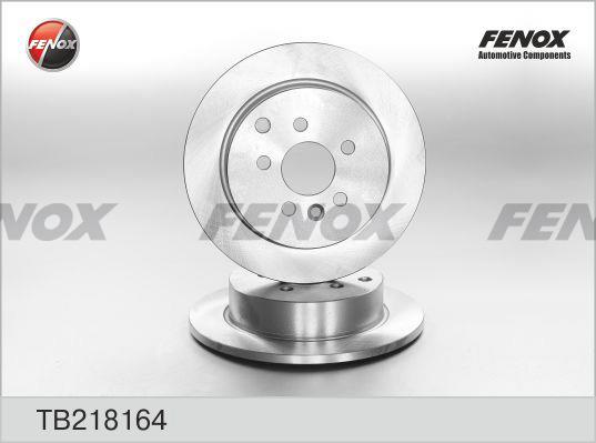 Fenox TB218164 Тормозной диск задний невентилируемый TB218164: Отличная цена - Купить в Польше на 2407.PL!