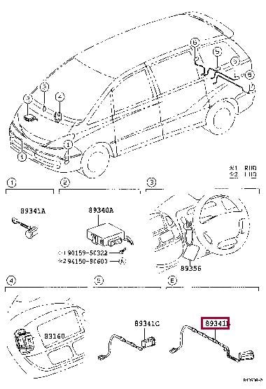 Toyota 89341-28321 Parking sensor 8934128321: Buy near me in Poland at 2407.PL - Good price!