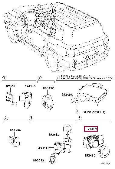 Toyota 8934128451A1 Parking sensor 8934128451A1: Buy near me in Poland at 2407.PL - Good price!