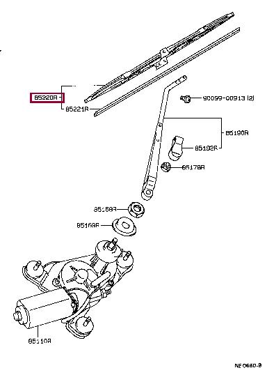 Toyota 85220-22611 Wiperblade 8522022611: Buy near me at 2407.PL in Poland at an Affordable price!