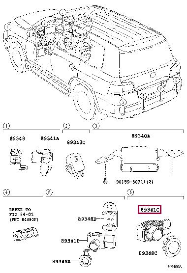 Toyota 89341-28451-B4 Датчик парковки 8934128451B4: Отличная цена - Купить в Польше на 2407.PL!