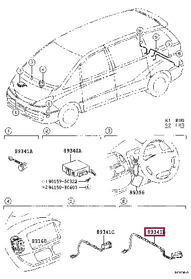 Toyota 8934128390A0 Parking sensor 8934128390A0: Buy near me in Poland at 2407.PL - Good price!