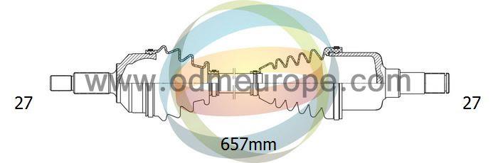 Odm-multiparts 18-082330 Drive shaft 18082330: Buy near me in Poland at 2407.PL - Good price!