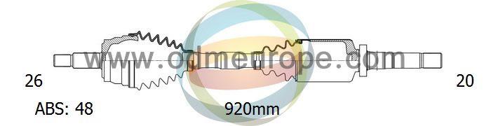 Odm-multiparts 18-092041 Wał napędowy 18092041: Dobra cena w Polsce na 2407.PL - Kup Teraz!