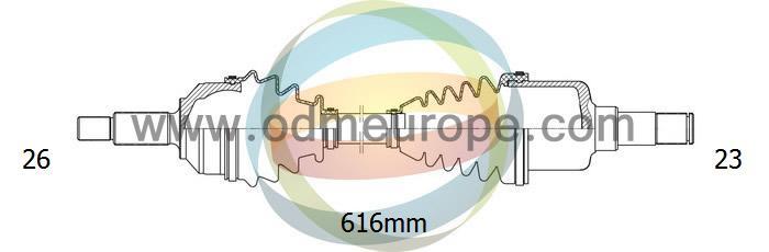 Odm-multiparts 18-341110 Вал привідний 18341110: Приваблива ціна - Купити у Польщі на 2407.PL!