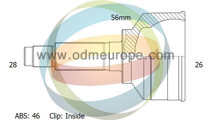 Odm-multiparts 12-030003 Joint Kit, drive shaft 12030003: Buy near me in Poland at 2407.PL - Good price!