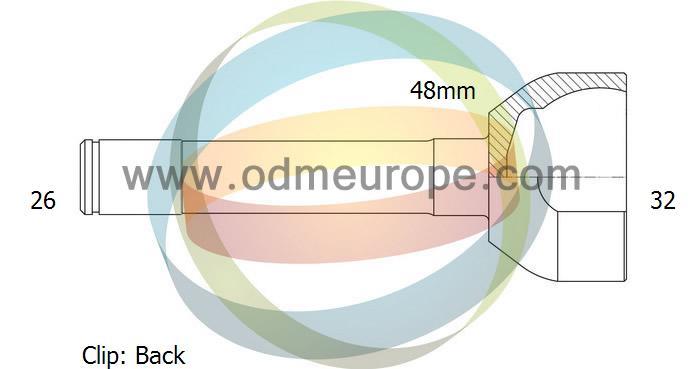 Odm-multiparts 12-300742 Joint Kit, drive shaft 12300742: Buy near me in Poland at 2407.PL - Good price!