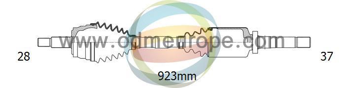 Odm-multiparts 18-162680 Drive Shaft 18162680: Buy near me in Poland at 2407.PL - Good price!
