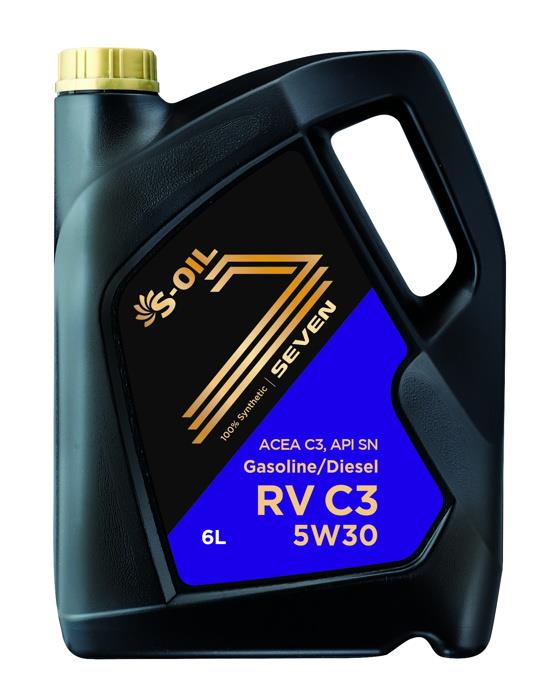 S-Oil SRVC5306 Engine oil S-Oil SEVEN RV C3 5W-30, 6L SRVC5306: Buy near me in Poland at 2407.PL - Good price!