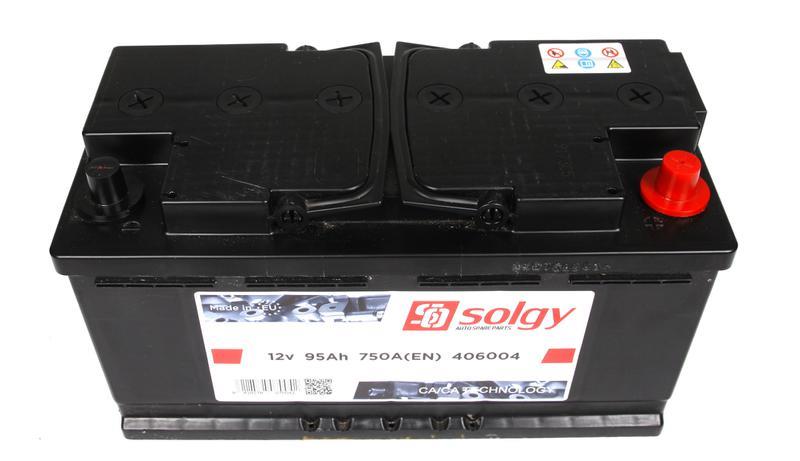 Аккумулятор Solgy 12В 95Ач 750А(EN) R+ Solgy 406004