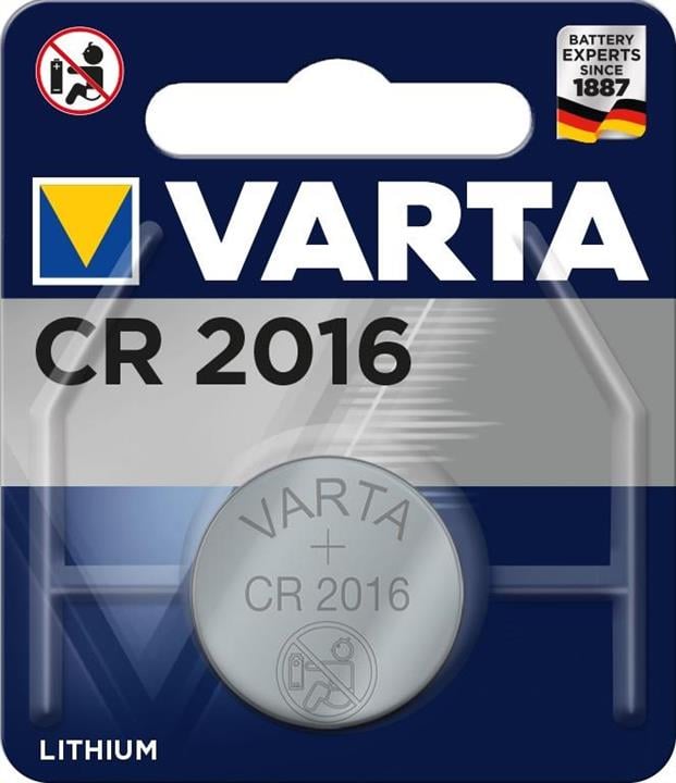 Varta 06016101401 Battery Lithium Coin CR 2016 06016101401: Buy near me in Poland at 2407.PL - Good price!