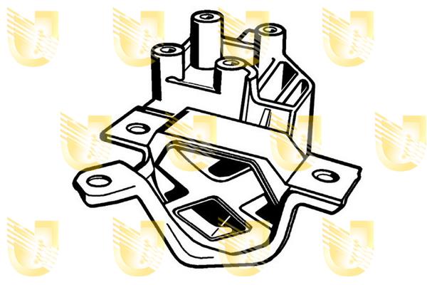 Unigom 395451 Engine mount right 395451: Buy near me in Poland at 2407.PL - Good price!