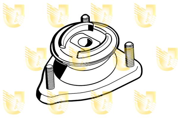 Unigom 391363 Rear shock absorber support 391363: Buy near me in Poland at 2407.PL - Good price!