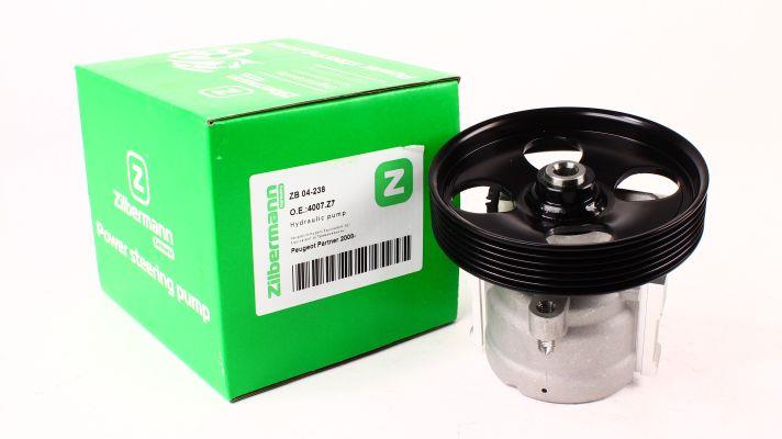 Zilbermann 04-238 Hydraulic Pump, steering system 04238: Buy near me in Poland at 2407.PL - Good price!