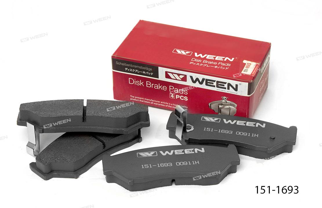 Ween 151-1693 Тормозные колодки дисковые, комплект 1511693: Отличная цена - Купить в Польше на 2407.PL!