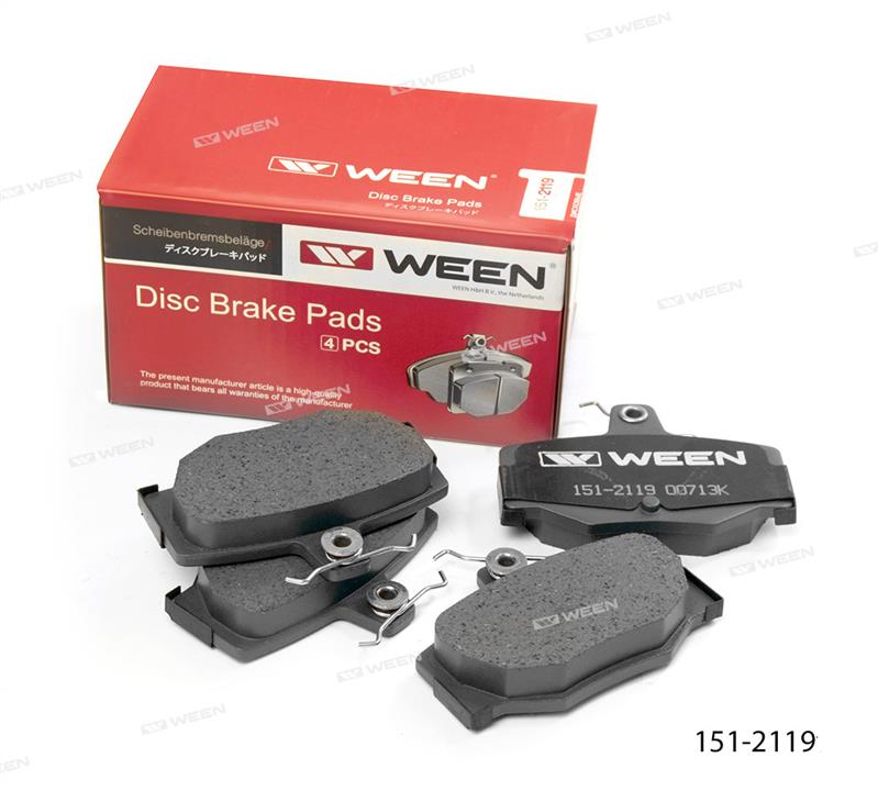 Ween 151-2119 Brake Pad Set, disc brake 1512119: Buy near me in Poland at 2407.PL - Good price!