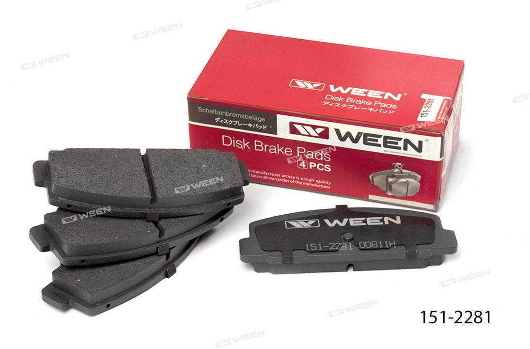 Ween 151-2281 Тормозные колодки дисковые, комплект 1512281: Отличная цена - Купить в Польше на 2407.PL!